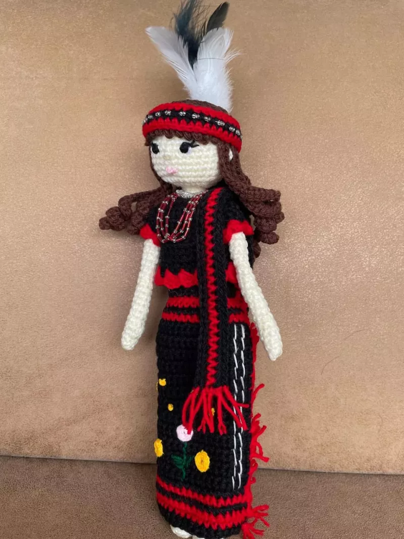 Handmade Achik Traditional Doll – Ethnic Crochet Art (Women’s Cultural Decor Piece)